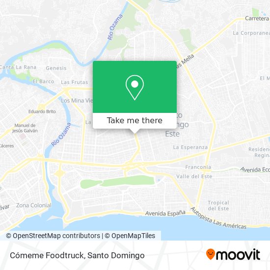 Cómeme Foodtruck map