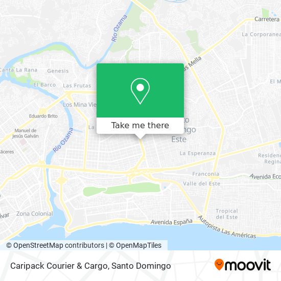 Caripack Courier & Cargo map