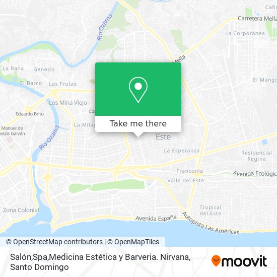 Salón,Spa,Medicina Estética y Barveria. Nirvana map