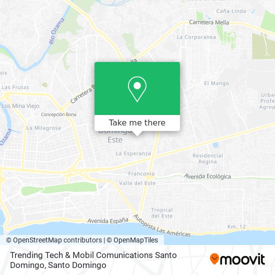 Trending Tech & Mobil Comunications Santo Domingo map