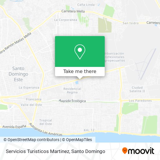 Servicios Turisticos Martinez map