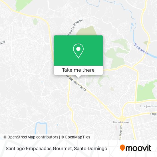 Santiago Empanadas Gourmet map