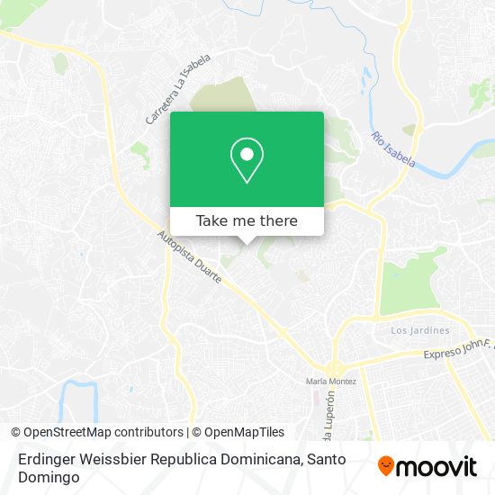 Erdinger Weissbier Republica Dominicana map