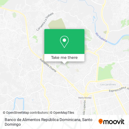 Banco de Alimentos República Dominicana map