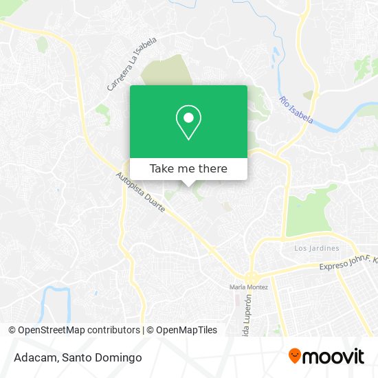 Mapa de Adacam