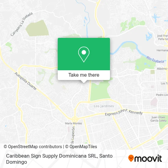 Caribbean Sign Supply Dominicana SRL map