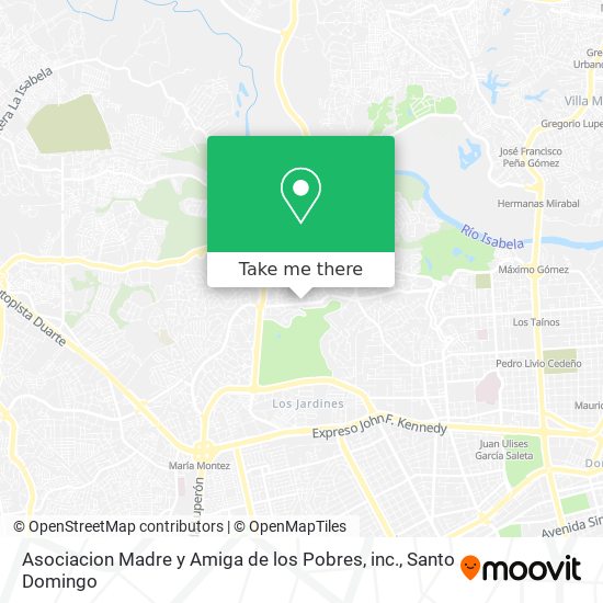 Mapa de Asociacion Madre y Amiga de los Pobres, inc.