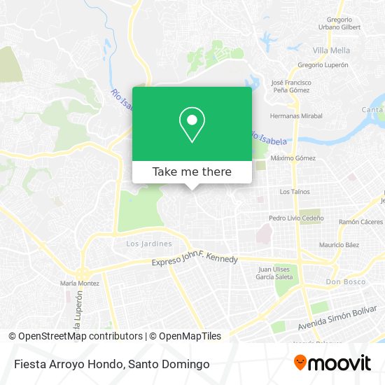 Fiesta Arroyo Hondo map