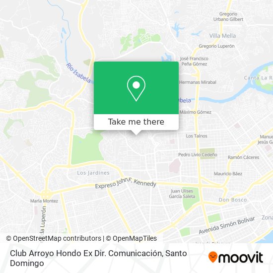 Club Arroyo Hondo Ex Dir. Comunicación map
