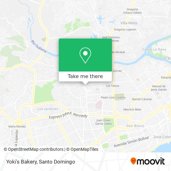 Yoki's Bakery map
