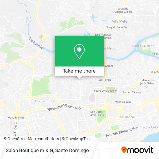 Salon Boutique m & G map