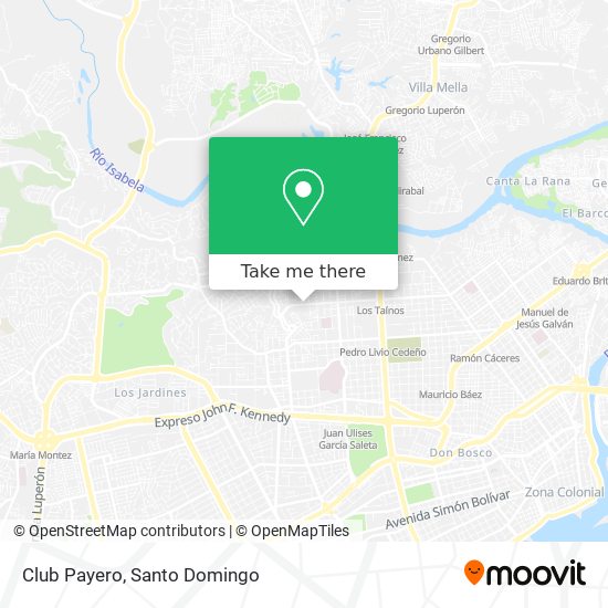 Club Payero map