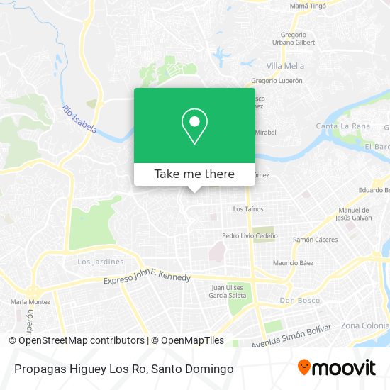 Propagas Higuey Los Ro map