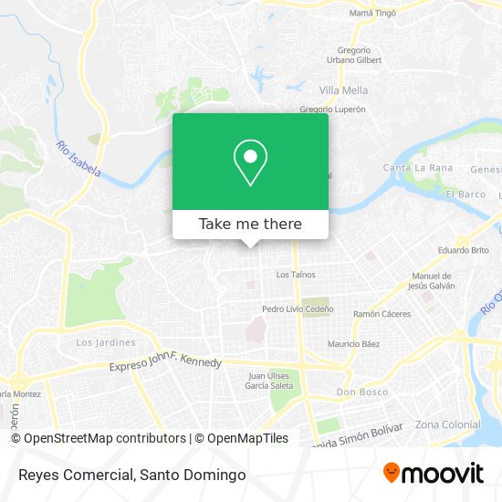 Reyes Comercial map