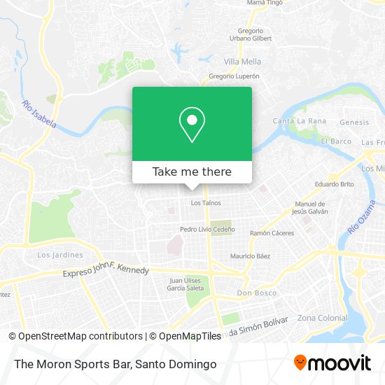 The Moron Sports Bar map