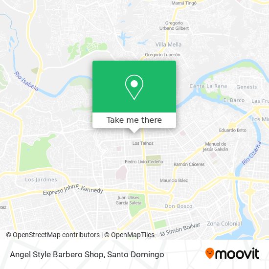 Angel Style Barbero Shop map