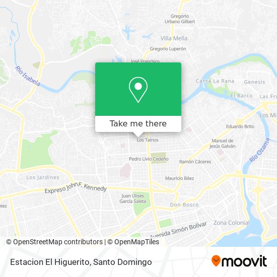 Estacion El Higuerito map