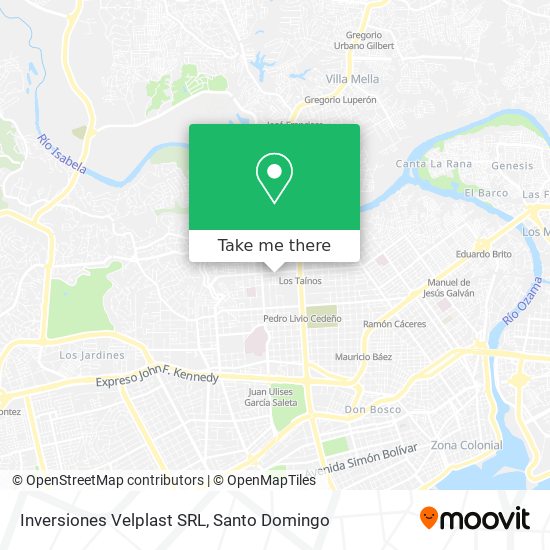 Inversiones Velplast SRL map