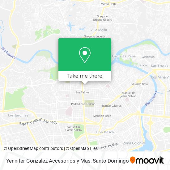 Yennifer Gonzalez Accesorios y Mas map