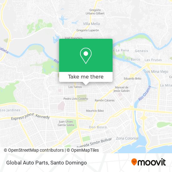 Global Auto Parts map