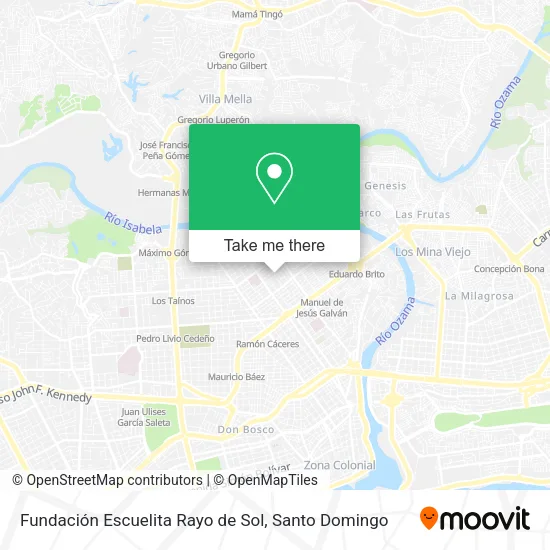 Mapa de Fundación Escuelita Rayo de Sol