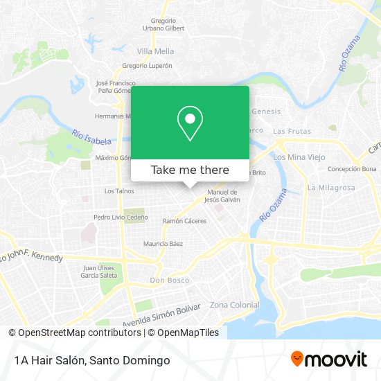 Mapa de 1A Hair Salón