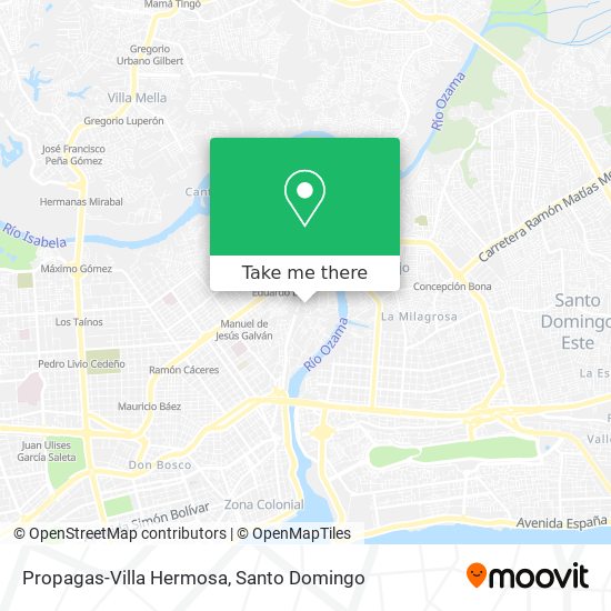 Propagas-Villa Hermosa map