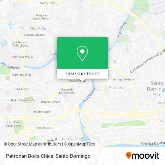 Petronan Boca Chica map
