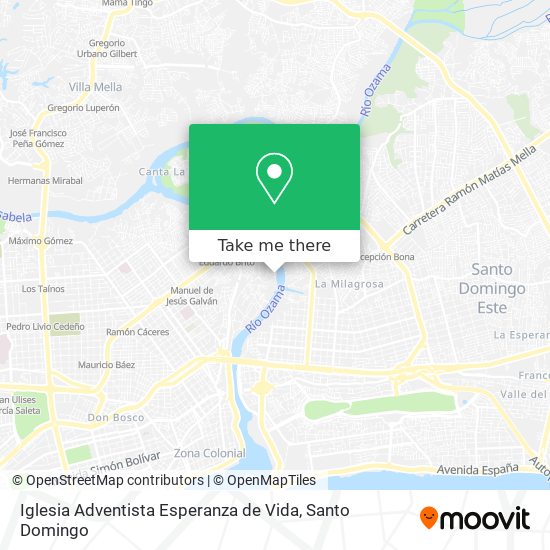 Iglesia Adventista Esperanza de Vida map