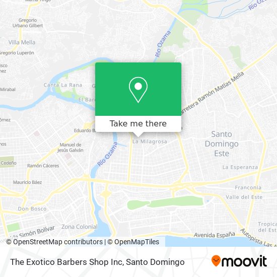 The Exotico Barbers Shop Inc map
