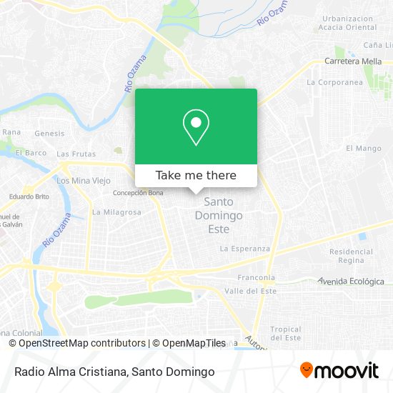 Radio Alma Cristiana map