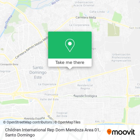 Children International Rep Dom Mendoza Area 01 map