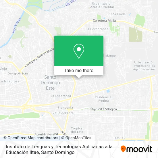 Mapa de Instituto de Lenguas y Tecnologías Aplicadas a la Educación Iltae