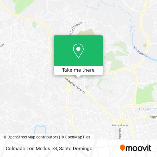 Colmado Los Mellos I-S map