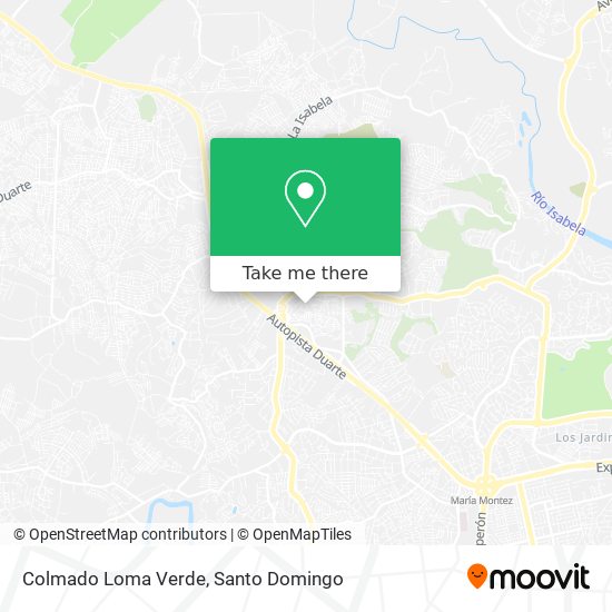 Colmado Loma Verde map