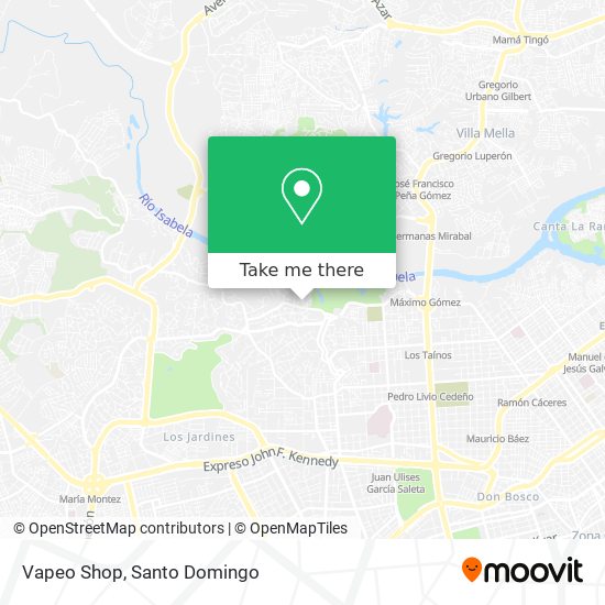 Vapeo Shop map