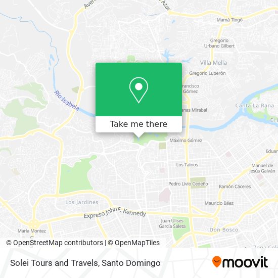 Solei Tours and Travels map