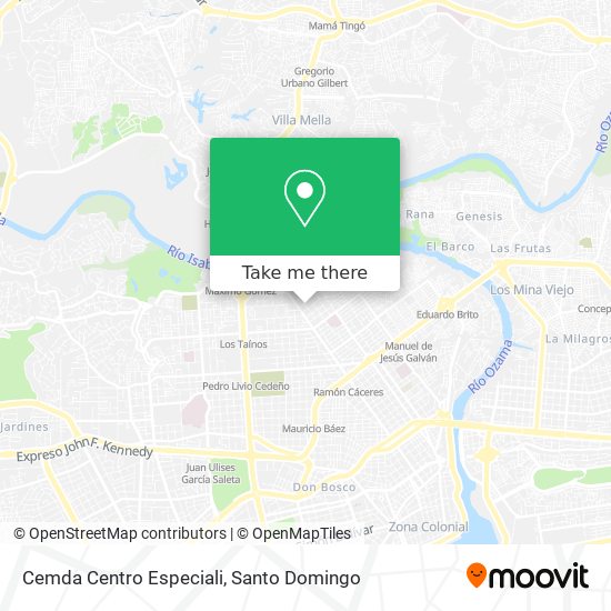Cemda Centro Especiali map
