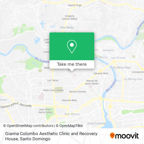 Mapa de Gianna Colombo Aesthetic Clinic and Recovery House