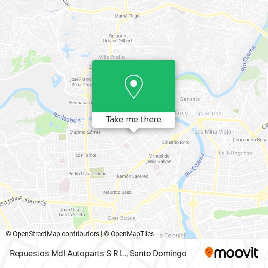 Mapa de Repuestos Mdl Autoparts S R L.