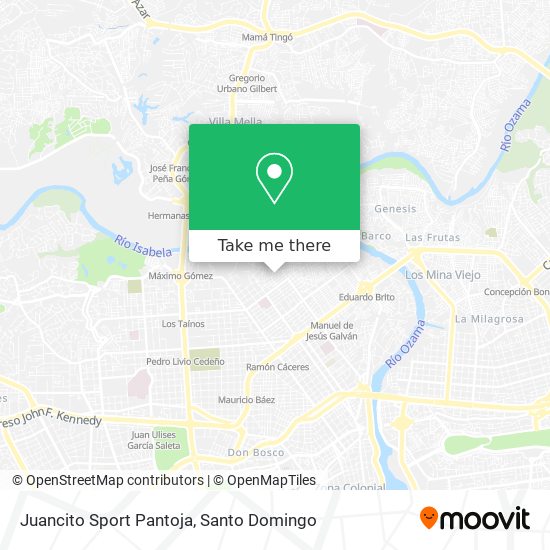 Juancito Sport Pantoja map