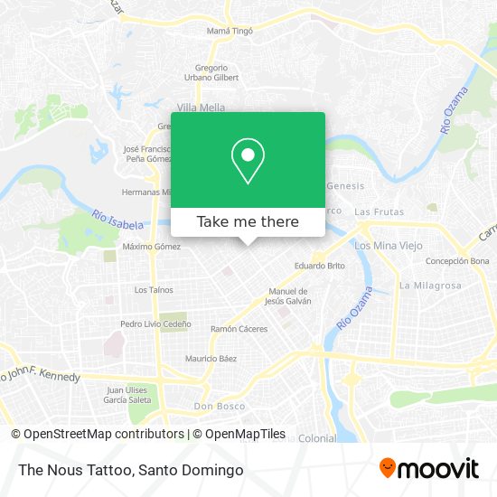 The Nous Tattoo map