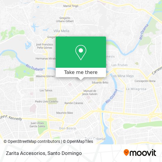 Zarita Accesorios map