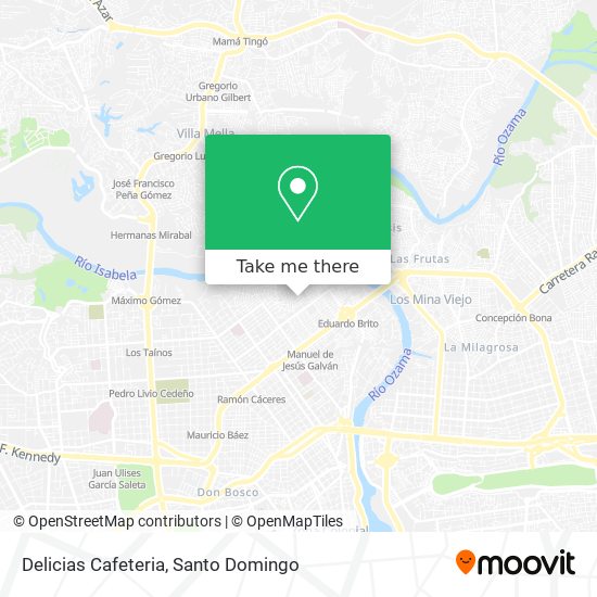 Delicias Cafeteria map