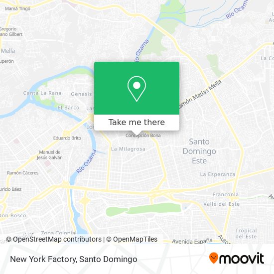 New York Factory map