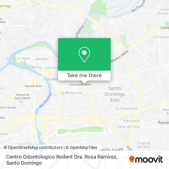 Centro Odontologico Rodent Dra. Rosa Ramirez map