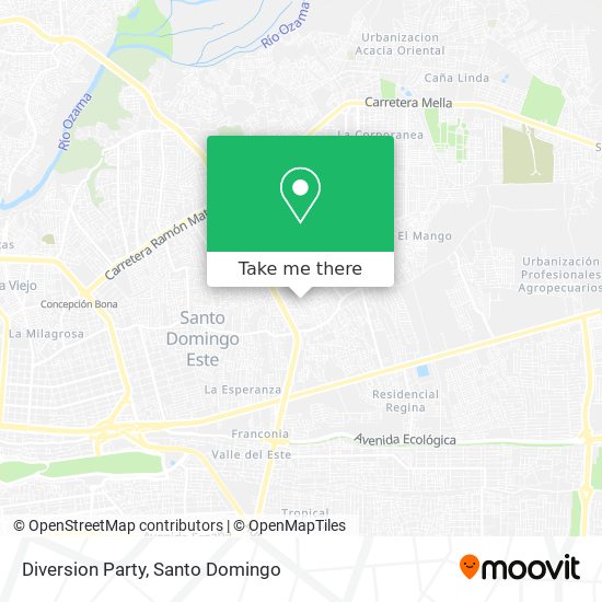 Diversion Party map