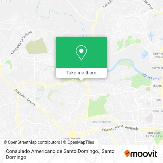 Consulado Americano de Santo Domingo. map
