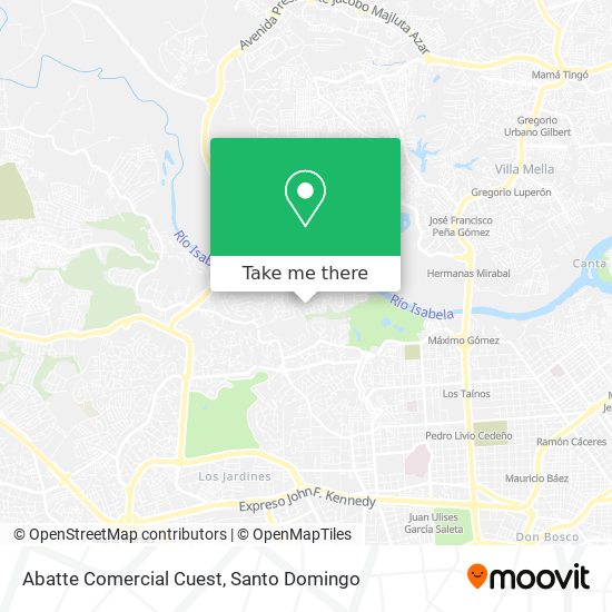 Abatte Comercial Cuest map