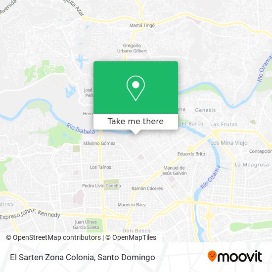 El Sarten Zona Colonia map